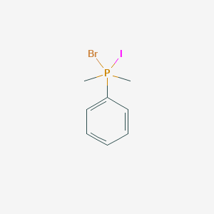 molecular formula C8H11BrIP B14268119 Bromo(iodo)dimethyl(phenyl)-lambda~5~-phosphane CAS No. 138169-30-9
