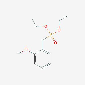 molecular formula C12H19O4P B14268132 Phosphonic acid, [(2-methoxyphenyl)methyl]-, diethyl ester CAS No. 150809-54-4