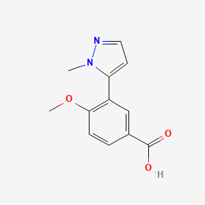 4-methoxy-3-(1-methyl-1H-pyrazol-5-yl)benzoic acid