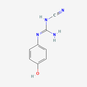 molecular formula C8H8N4O B14268167 N-Cyano-N''-(4-hydroxyphenyl)guanidine CAS No. 138910-31-3