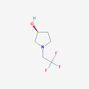 molecular formula C6H10F3NO B1426817 (3S)-1-(2,2,2-trifluoroethyl)pyrrolidin-3-ol CAS No. 1568206-47-2