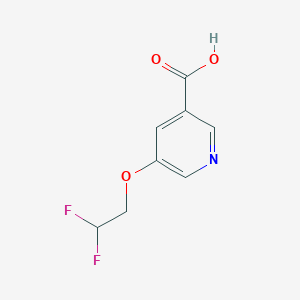 molecular formula C8H7F2NO3 B1426823 5-(2,2-Difluoroethoxy)pyridine-3-carboxylic acid CAS No. 1342512-20-2
