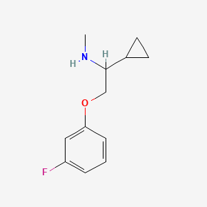 [1-Cyclopropyl-2-(3-fluorophenoxy)ethyl]methylamine