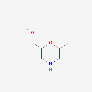 molecular formula C7H15NO2 B1426827 2-(Methoxymethyl)-6-methylmorpholine CAS No. 1339925-33-5