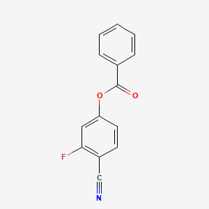 molecular formula C14H8FNO2 B14268316 4-Cyano-3-fluorophenyl benzoate CAS No. 132797-22-9