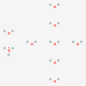molecular formula H19O9+ B14268338 oxidanium;octahydrate CAS No. 141365-30-2