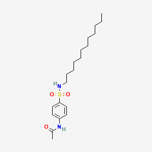 molecular formula C20H34N2O3S B14268364 Acetamide, N-[4-[(dodecylamino)sulfonyl]phenyl]- CAS No. 154587-31-2