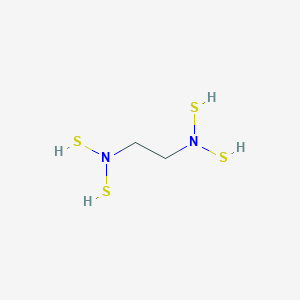 molecular formula C2H8N2S4 B14268421 N~1~,N~1~,N~2~,N~2~-Tetrakis(sulfanyl)ethane-1,2-diamine CAS No. 135886-79-2