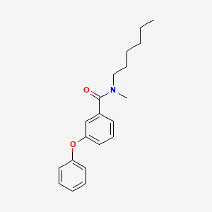 molecular formula C20H25NO2 B14268428 N-hexyl-N-methyl-3-phenoxybenzamide CAS No. 149589-43-5