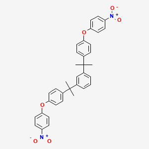 molecular formula C36H32N2O6 B14268431 Benzene, 1,3-bis[1-methyl-1-[4-(4-nitrophenoxy)phenyl]ethyl]- CAS No. 135672-39-8
