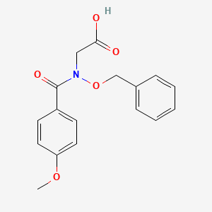 molecular formula C17H17NO5 B14268432 Glycine, N-(4-methoxybenzoyl)-N-(phenylmethoxy)- CAS No. 161146-39-0