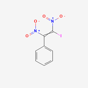 molecular formula C8H5IN2O4 B14268452 (2-Iodo-1,2-dinitroethenyl)benzene CAS No. 137882-85-0