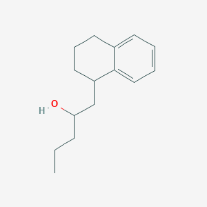 molecular formula C15H22O B1426847 1-(1,2,3,4-Tetrahydronaphthalen-1-yl)pentan-2-ol CAS No. 1340442-28-5