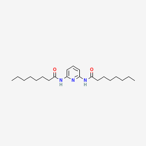 molecular formula C21H35N3O2 B14268527 Octanamide, N,N'-2,6-pyridinediylbis- CAS No. 171022-18-7