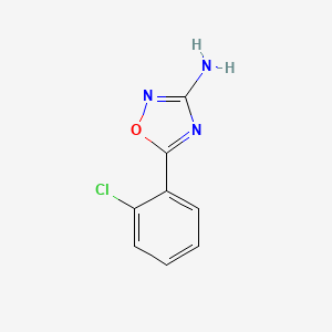 molecular formula C8H6ClN3O B1426855 5-(2-Chlorophenyl)-1,2,4-oxadiazol-3-amine CAS No. 1342677-58-0