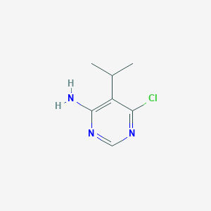 molecular formula C7H10ClN3 B1426856 6-氯-5-异丙基嘧啶-4-胺 CAS No. 852061-80-4