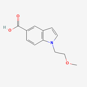 molecular formula C12H13NO3 B1426857 1-(2-methoxyethyl)-1H-indole-5-carboxylic acid CAS No. 1304787-76-5