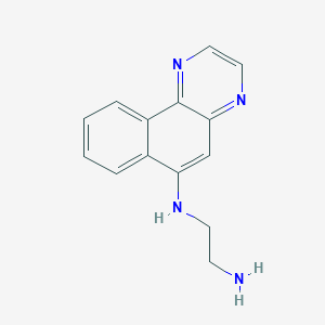 molecular formula C14H14N4 B14268632 N~1~-(Benzo[f]quinoxalin-6-yl)ethane-1,2-diamine CAS No. 188839-23-8