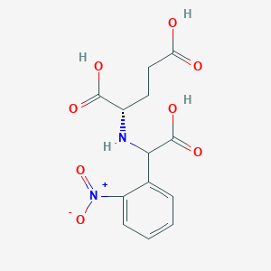 molecular formula C13H14N2O8 B14268639 L-Glutamic acid, N-[carboxy(2-nitrophenyl)methyl]- CAS No. 158078-66-1