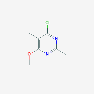 molecular formula C7H9ClN2O B1426868 4-Chloro-6-methoxy-2,5-dimethylpyrimidine CAS No. 102074-10-2
