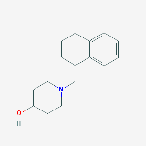 molecular formula C16H23NO B1426870 1-(1,2,3,4-Tetrahydronaphthalen-1-ylmethyl)piperidin-4-ol CAS No. 1461707-47-0