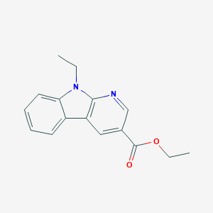 molecular formula C16H16N2O2 B14268726 Ethyl 9-ethyl-9H-pyrido[2,3-B]indole-3-carboxylate CAS No. 189182-83-0