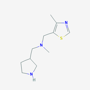 Methyl[(4-methyl-1,3-thiazol-5-yl)methyl](pyrrolidin-3-ylmethyl)amine