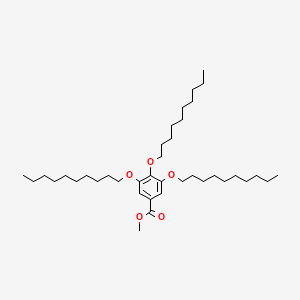 molecular formula C38H68O5 B14268757 Methyl 3,4,5-tris(decyloxy)benzoate CAS No. 158921-39-2