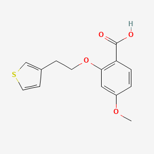 4-Methoxy-2-[2-(thiophen-3-yl)ethoxy]benzoic acid
