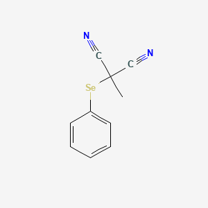 molecular formula C10H8N2Se B14268813 Methyl(phenylselanyl)propanedinitrile CAS No. 141439-28-3