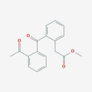 molecular formula C18H16O4 B14268835 Methyl [2-(2-acetylbenzoyl)phenyl]acetate CAS No. 183995-80-4