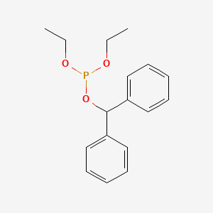 molecular formula C17H21O3P B14268850 Diphenylmethyl diethyl phosphite CAS No. 167859-42-9