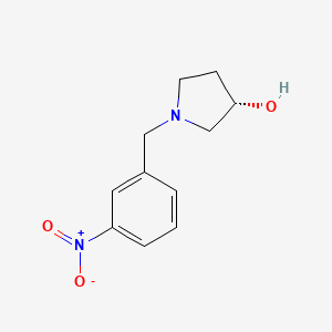 molecular formula C11H14N2O3 B1426895 (3S)-1-[(3-nitrophenyl)methyl]pyrrolidin-3-ol CAS No. 1568191-65-0