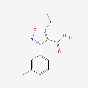 5-Ethyl-3-(m-tolyl)isoxazole-4-carboxylic acid