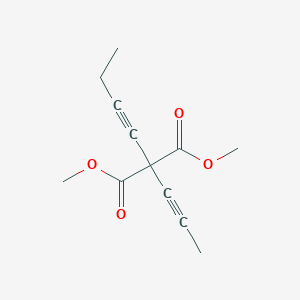 molecular formula C12H14O4 B14269017 Dimethyl (but-1-yn-1-yl)(prop-1-yn-1-yl)propanedioate CAS No. 188025-73-2