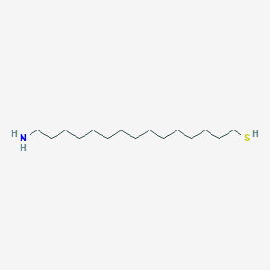 molecular formula C15H33NS B14269051 15-Aminopentadecane-1-thiol CAS No. 203790-57-2