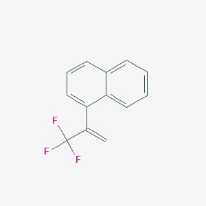 molecular formula C13H9F3 B14269061 Naphthalene, 1-[1-(trifluoromethyl)ethenyl]- CAS No. 136476-28-3