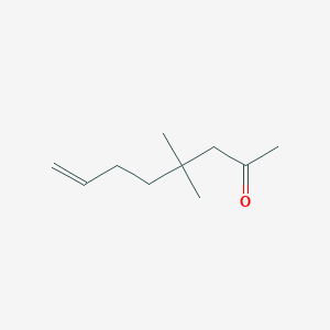 molecular formula C10H18O B14269089 4,4-Dimethyloct-7-EN-2-one CAS No. 172687-12-6