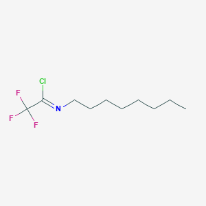 molecular formula C10H17ClF3N B14269118 Ethanimidoyl chloride, 2,2,2-trifluoro-N-octyl- CAS No. 172510-99-5