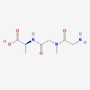 molecular formula C8H15N3O4 B14269128 Glycyl-N-methylglycyl-L-alanine CAS No. 158242-50-3