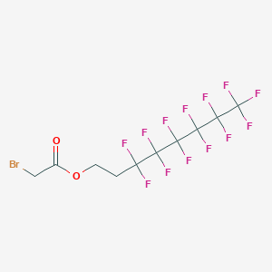 molecular formula C10H6BrF13O2 B14269144 Acetic acid, bromo-, 3,3,4,4,5,5,6,6,7,7,8,8,8-tridecafluorooctyl ester CAS No. 132711-05-8