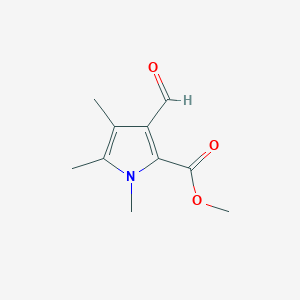 molecular formula C10H13NO3 B14269174 Methyl 3-formyl-1,4,5-trimethyl-1H-pyrrole-2-carboxylate CAS No. 138657-34-8