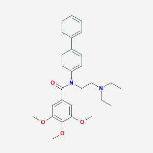 Benzamide, N-(1,1'-biphenyl)-4-yl-N-(2-(diethylamino)ethyl)-3,4,5-trimethoxy-
