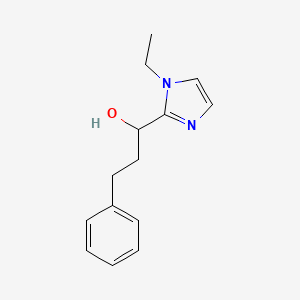 1-(1-ethyl-1H-imidazol-2-yl)-3-phenylpropan-1-ol
