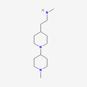 molecular formula C14H29N3 B1426922 Methyl({2-[1-(1-methylpiperidin-4-yl)piperidin-4-yl]ethyl})amine CAS No. 1375471-87-6