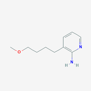 molecular formula C10H16N2O B1426924 3-(4-Methoxybutyl)pyridin-2-amine CAS No. 1342119-06-5