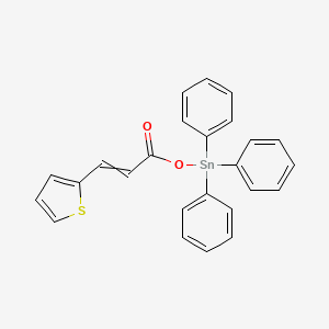 molecular formula C25H20O2SSn B14269296 Triphenyl{[3-(thiophen-2-yl)acryloyl]oxy}stannane CAS No. 185337-58-0