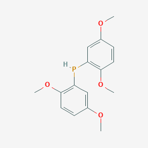 molecular formula C16H19O4P B14269339 Bis(2,5-dimethoxyphenyl)phosphane CAS No. 138076-13-8