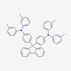 molecular formula C53H44N2 B14269354 N,N'-[9H-Fluorene-9,9-diyldi(4,1-phenylene)]bis[3-methyl-N-(3-methylphenyl)aniline] CAS No. 166444-98-0