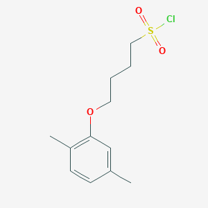 molecular formula C12H17ClO3S B1426942 4-(2,5-Dimethylphenoxy)butane-1-sulfonyl chloride CAS No. 1340533-12-1